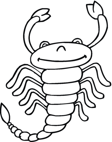 Scorpion 13 Coloring Page